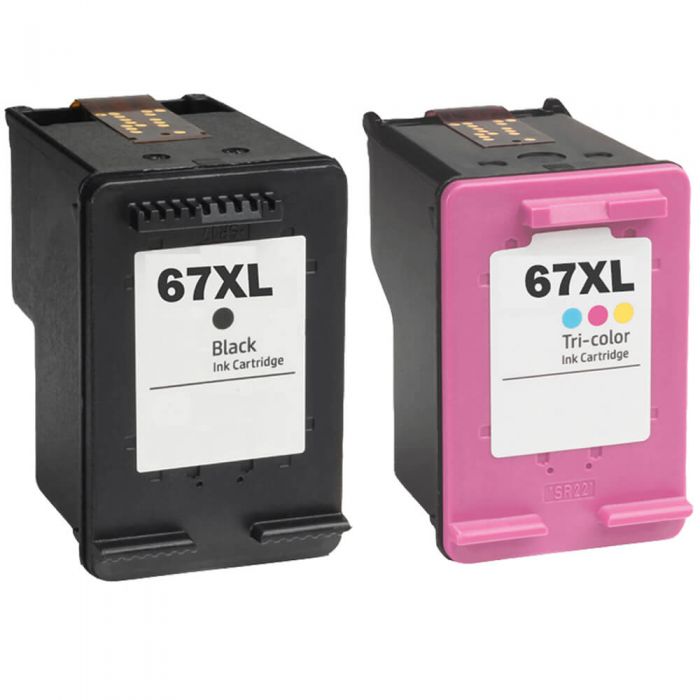 HP 67XL Compatible Black and Color Toner Cartridge