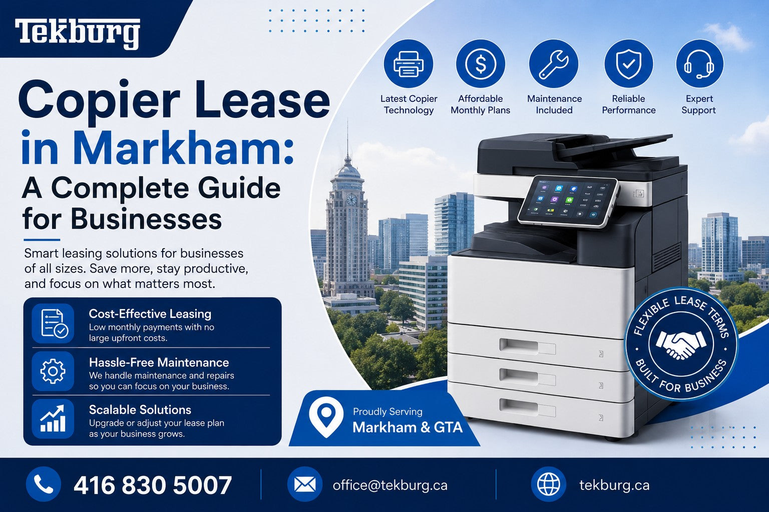 Copier Lease in Markham: A Complete Guide for Businesses