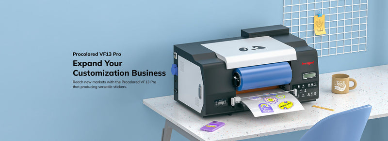 Procolored VF13 Pro Panda UV DTF Printer 13" A3+ Dual XP600 2-in-1 with Stand