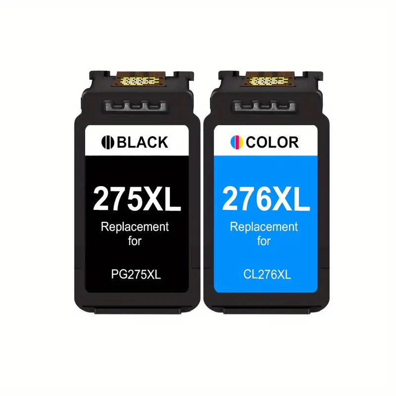 Compatible Canon PG-275XL CL-276XL Black and Color Ink Cartridge Combo High Yield