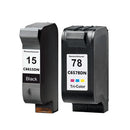 New compatible HP 15 C6615DN HP 78 C6578DN Black and Tri-color Ink Cartridge Combo