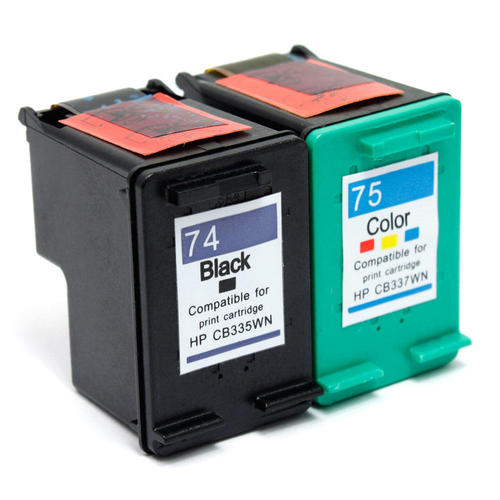 Remanufactured HP 74XL CB336WN HP 75XL CB338WN Black and Color Ink Cartridge Combo