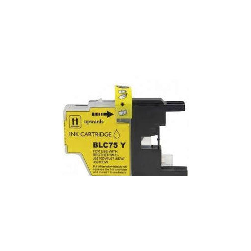 Compatible Brother LC75 Yellow Ink Cartridge High Yield