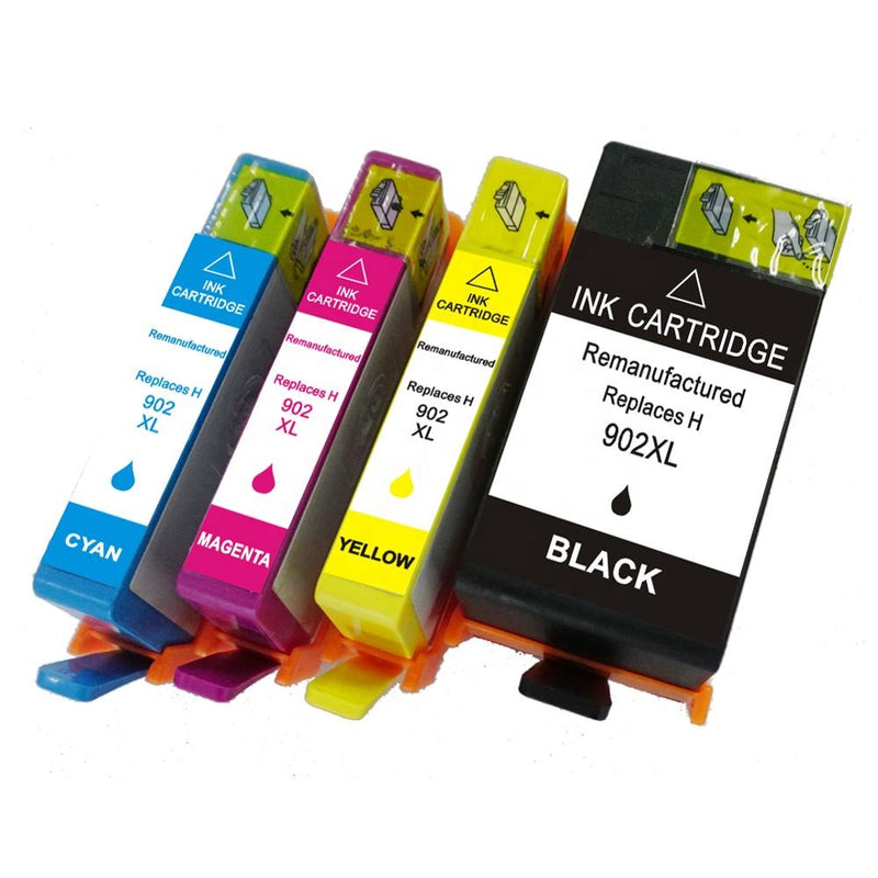 New Compatible HP 902XL Black and Color Ink Cartridges