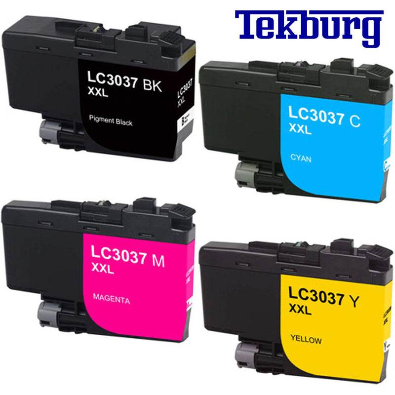 Compatible Brother LC3037 Black and Colour Ink Cartridges Extra High Yield