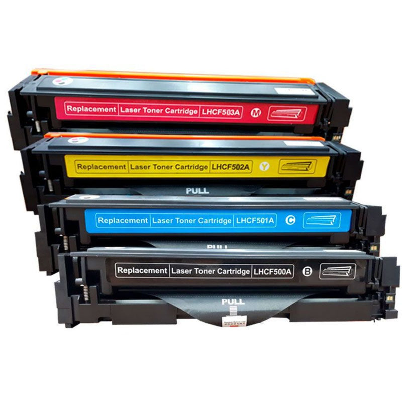 HP 202A Compatible Black and Color Toner Cartridges