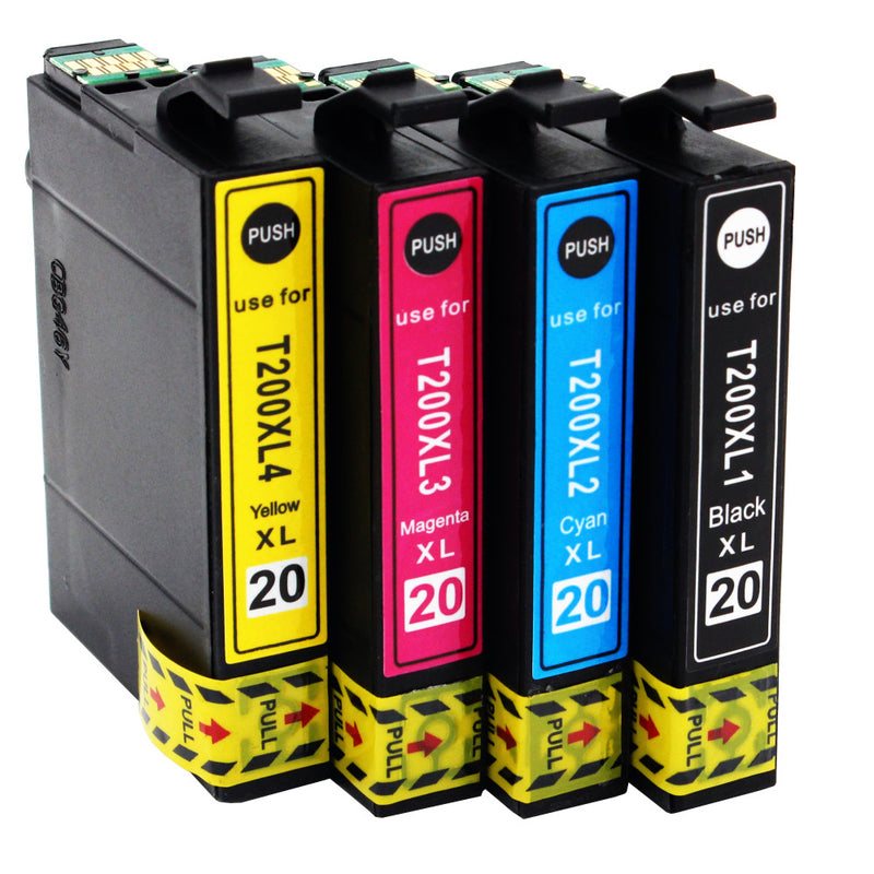 Epson T200XL Compatible Black and Color Ink Cartridges High Yield
