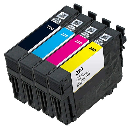 Epson T220XL Compatible Black and Color Toner Cartridges High Yield