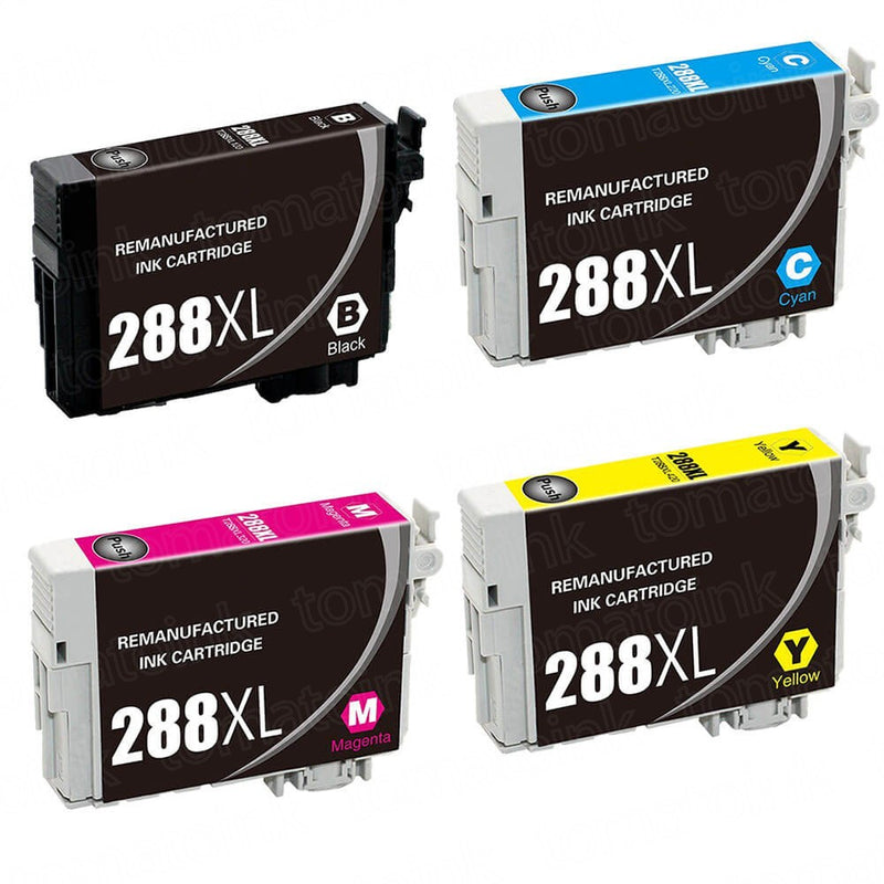 Epson T288XL Compatible Black and Color Ink Cartridges High Yield