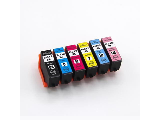 Epson T312XL T314XL Compatible Ink Cartridge High Yield Combo BK/C/M/Y/GY/RD