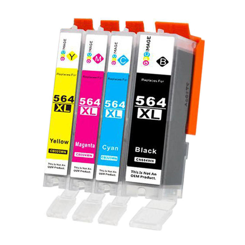 HP 564XL Compatible Black and Color Ink Cartridges