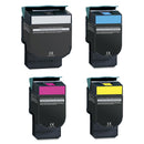 Lexmark C540H2 Remanufactured Toner Cartridge Combo High Yield BK/C/M/Y